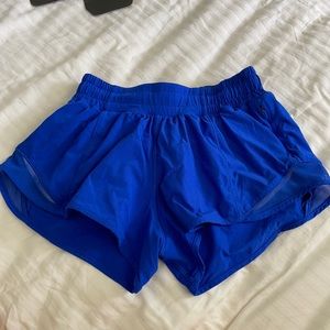 Blue Lulu Lemon shorts